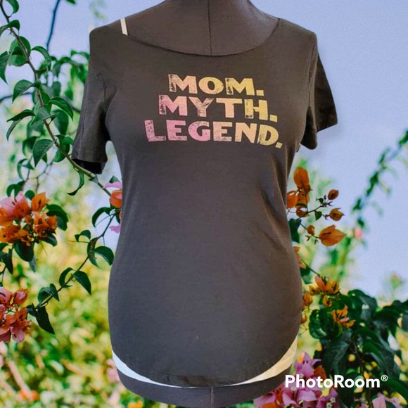 Mom. Myth. Legend. Cut n' Weave T-shirt Women's Size Small - Picture 1 of 6